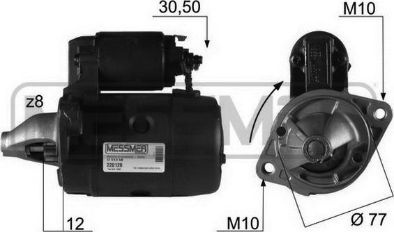 ERA 220120R - Starter autospares.lv