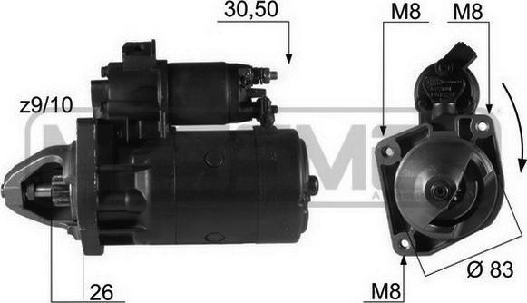 ERA 220123R - Starter autospares.lv