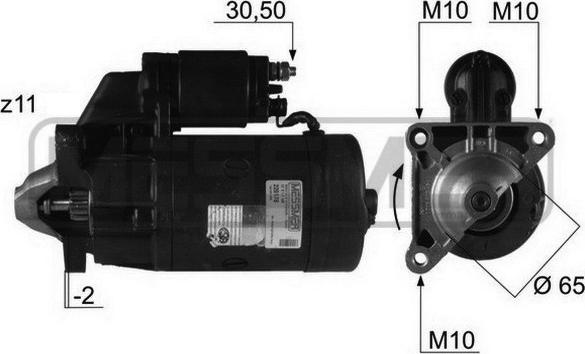 ERA 220178R - Starter autospares.lv