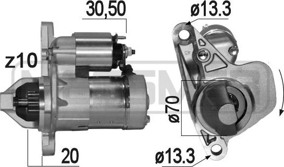 ERA 220847 - Starter autospares.lv