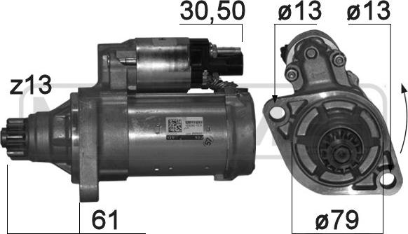 ERA 220864 - Starter autospares.lv