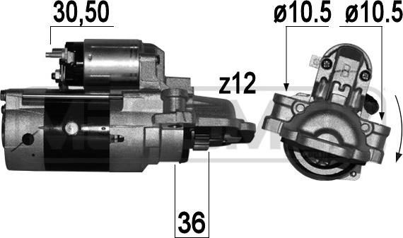 ERA 220866 - Starter autospares.lv