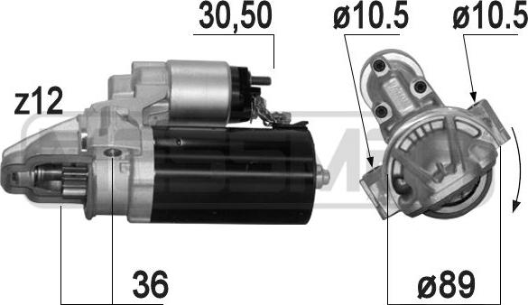 ERA 220867 - Starter autospares.lv