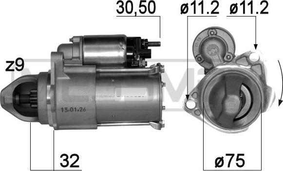 ERA 220809 - Starter autospares.lv