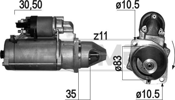 ERA 220820A - Starter autospares.lv