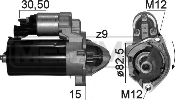 ERA 220870 - Starter autospares.lv