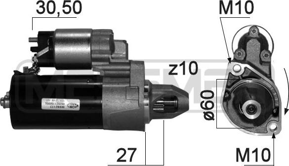 ERA 220872 - Starter autospares.lv