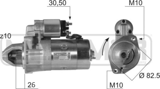 ERA 220390 - Starter autospares.lv