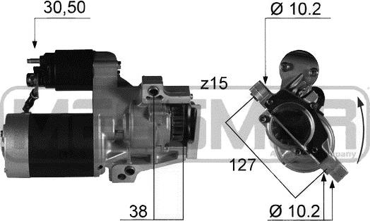 ERA 220340 - Starter autospares.lv