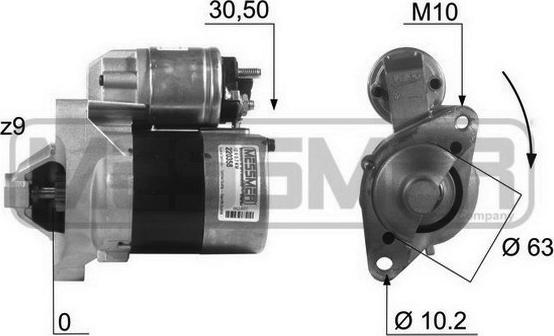 ERA 220358 - Starter autospares.lv