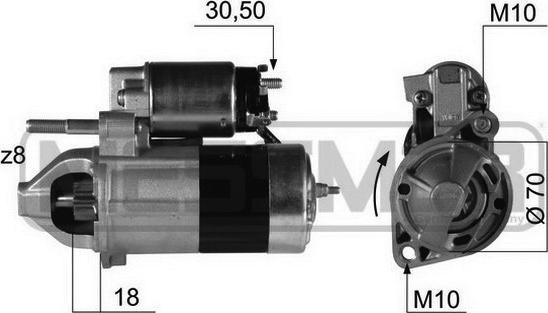 ERA 220380 - Starter autospares.lv