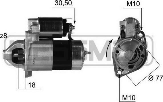 ERA 220381 - Starter autospares.lv