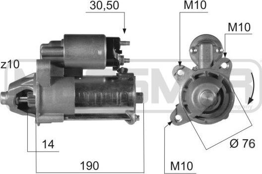 ERA 220374A - Starter autospares.lv