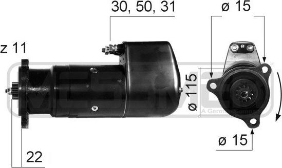 ERA 22703 - Starter autospares.lv