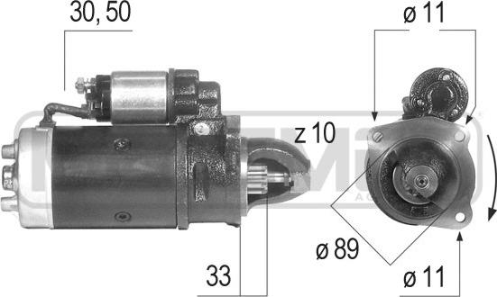 ERA 220280R - Starter autospares.lv