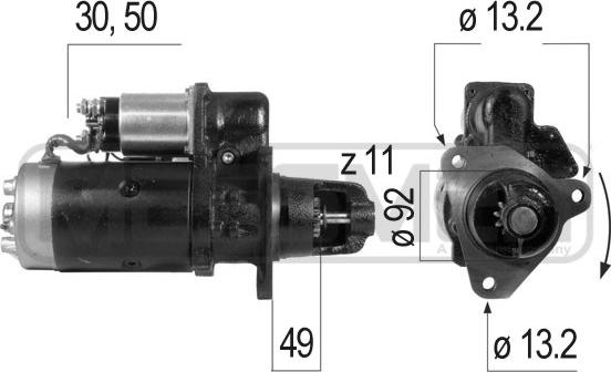 ERA 220288R - Starter autospares.lv