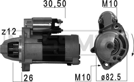 ERA 220710A - Starter autospares.lv