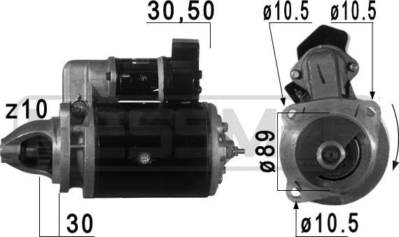 ERA 220739 - Starter autospares.lv