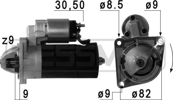 ERA 220720A - Starter autospares.lv