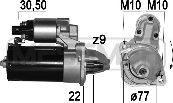 ERA 220 779 - Starter autospares.lv