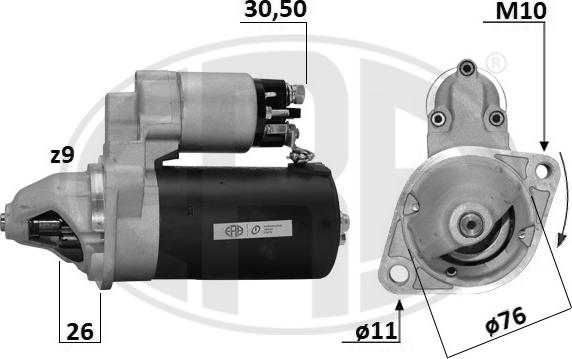 ERA 221067A - Starter autospares.lv