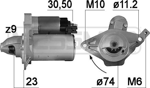 ERA 221015A - Starter autospares.lv