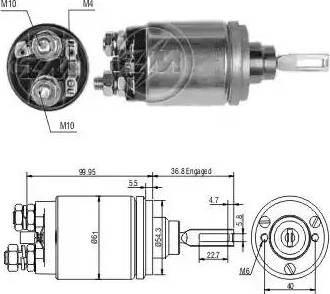 ERA 227444 - Solenoid Switch, starter autospares.lv