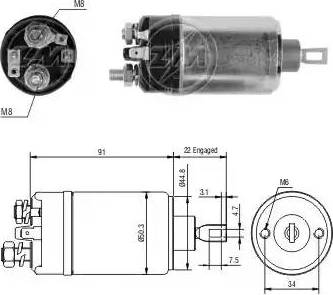 ERA 227419 - Solenoid Switch, starter autospares.lv