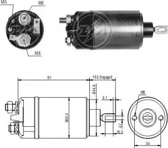 ERA 227423 - Solenoid Switch, starter autospares.lv