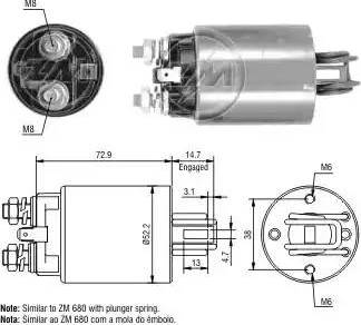 ERA 227504 - Solenoid Switch, starter autospares.lv