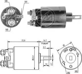 ERA 227651 - Solenoid Switch, starter autospares.lv