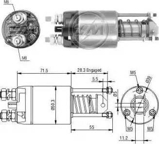 ERA 227605 - Solenoid Switch, starter autospares.lv