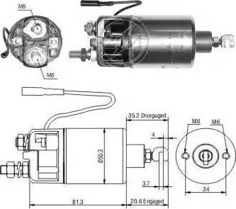 ERA 227618 - Solenoid Switch, starter autospares.lv