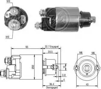 ERA 227681 - Solenoid Switch, starter autospares.lv