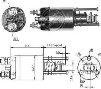 ERA 227624 - Solenoid Switch, starter autospares.lv