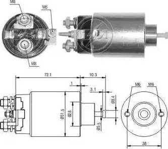 ERA 227097 - Solenoid Switch, starter autospares.lv