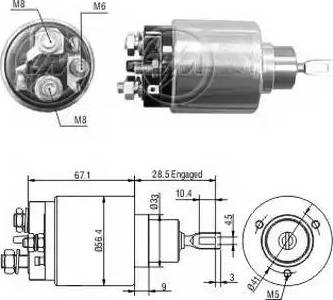 ERA 227047 - Solenoid Switch, starter autospares.lv