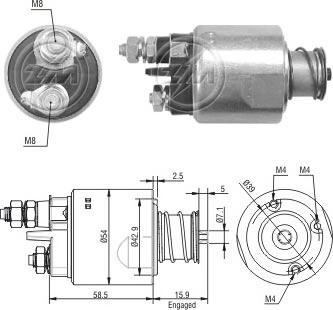 ERA 227059 - Solenoid Switch, starter autospares.lv