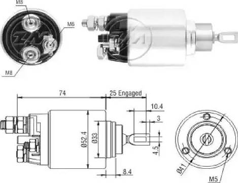 ERA 227150 - Solenoid Switch, starter autospares.lv