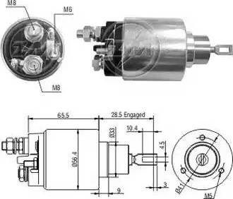 ERA 227165 - Solenoid Switch, starter autospares.lv