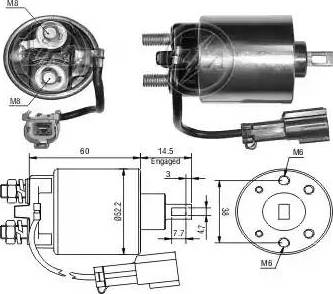 ERA 227106 - Solenoid Switch, starter autospares.lv