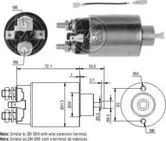 ERA 227101 - Solenoid Switch, starter autospares.lv