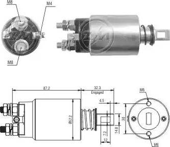 ERA 227189 - Solenoid Switch, starter autospares.lv