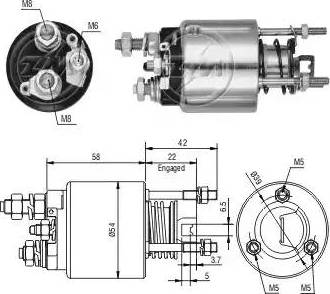 ERA 227180 - Solenoid Switch, starter autospares.lv