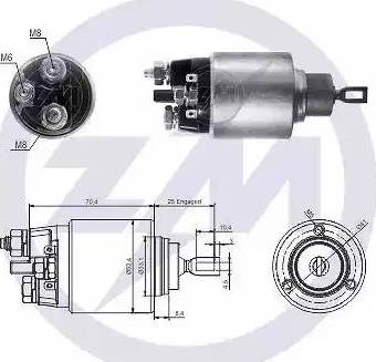 ERA 227896 - Solenoid Switch, starter autospares.lv