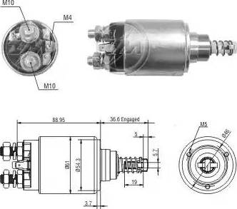 ERA 227824 - Solenoid Switch, starter autospares.lv