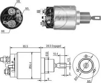 ERA 227393 - Solenoid Switch, starter autospares.lv