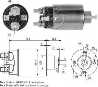 ERA 227 348 - Solenoid Switch, starter autospares.lv