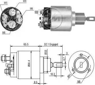 ERA 227357 - Solenoid Switch, starter autospares.lv