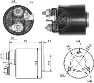 ERA ZM492 - Solenoid Switch, starter autospares.lv